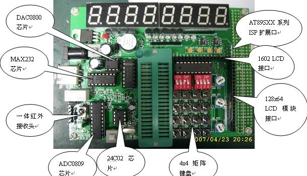 8051综合实验开发板