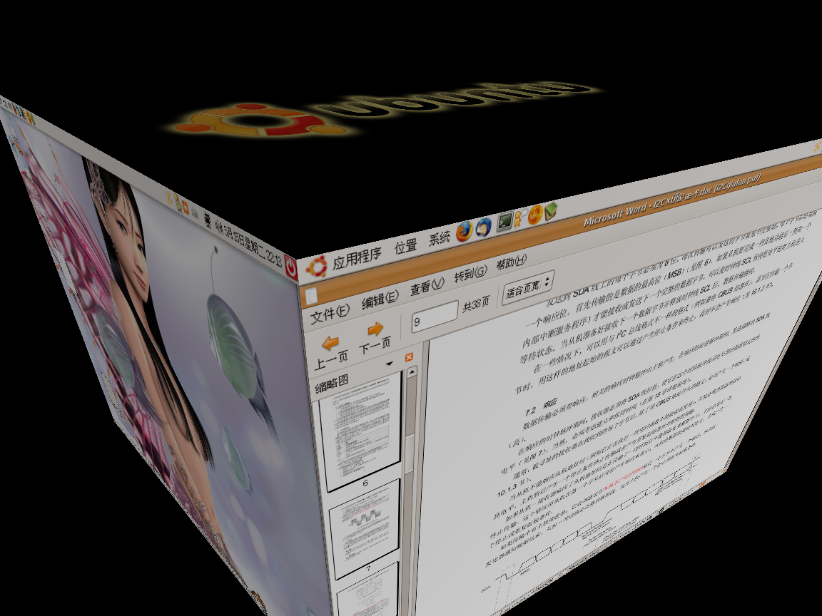 ubuntu7.04截图